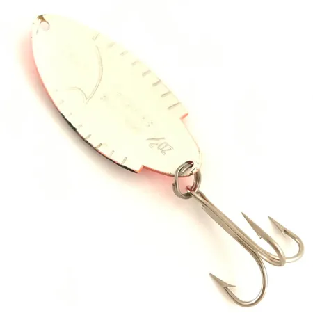 Vintage Thomas Buoyant UV, 1/2oz Red Trout UV Glow in UV light, Fluorescent fishing spoon #4733