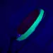   Blue Fox Rattlin Pixee,  Rainbow Herring / Red / UV Glow in UV light, Fluorescent fishing spoon #4736