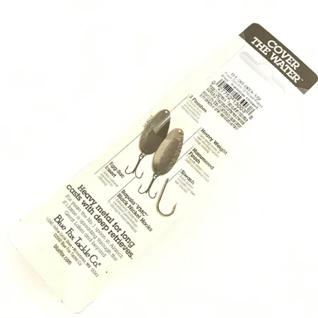 Blue Fox Pixee UV​, 1/2oz Hammered Nickel / Yellow / UV​ Glow in UV light, Fluorescent fishing spoon #4738