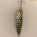 Vintage  Luhr Jensen Flutter Spoon, 3/16oz Hammered Silver / Gold fishing spoon #4750