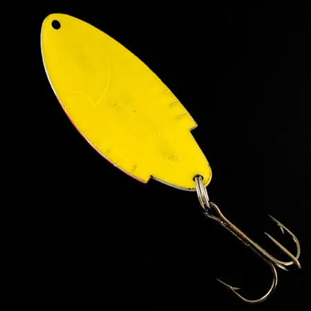 Vintage Thomas Buoyant, 1/2oz White Trout / Yellow fishing spoon #4759
