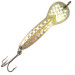 Vintage  Glen Evans Loco 4 UV, 3/4oz Nickel / Yellow / Hologram fishing spoon #4760