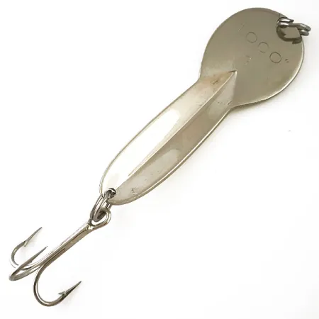 Vintage Loco 3 Glen Evans UV, 3/5oz Nickel / Yellow / UV Glow in UV light, Fluorescent  fishing spoon #4761