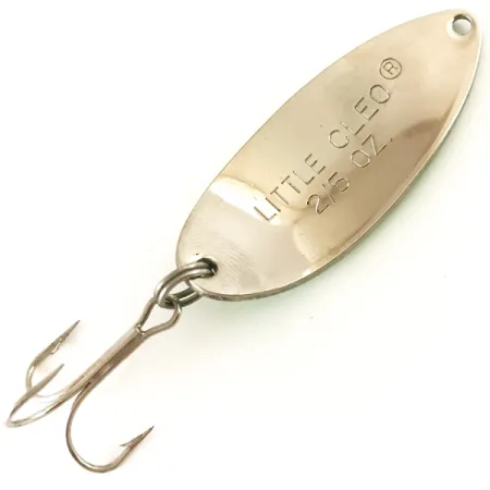 Vintage Acme Little Cleo, 2/5oz Yellow / Green / Nickel fishing spoon #4781