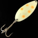 Vintage   Acme Little Cleo Glow, 3/4oz White Glow in Dark / Nickel fishing spoon #4789