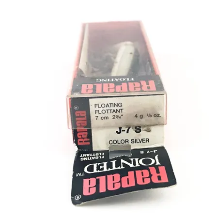 Rapala Jointed J-7, 1/8oz Silver fishing lure #4792