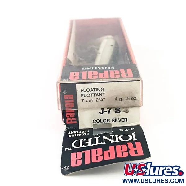 Rapala Jointed J-7, 1/8oz Silver fishing lure #4792