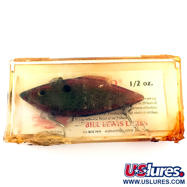   Bill Lewis Rat-L-Trap, 1/2oz Red with Green Glitter fishing lure #4793