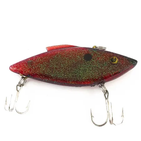 Bill Lewis Rat-L-Trap, 1/2oz Red with Green Glitter fishing lure #4793