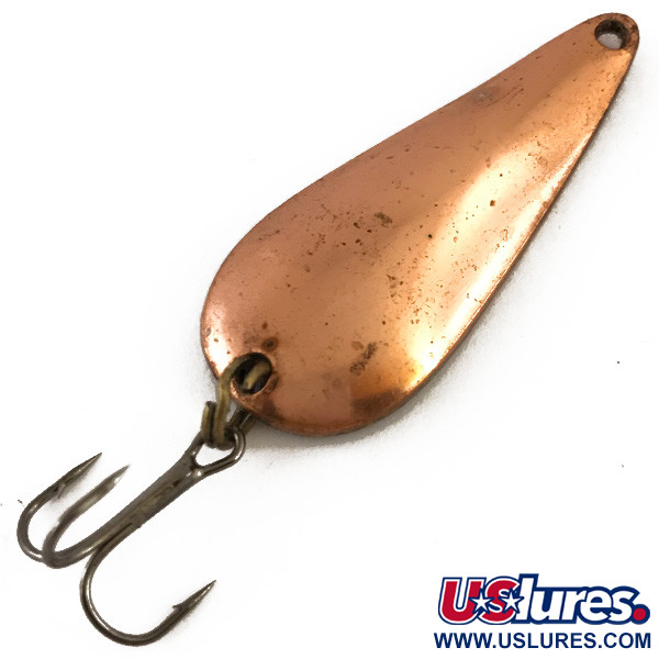 Vintage   Whitney Spinny, 1/3oz Copper fishing spoon #4803