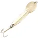 Vintage  Glen Evans Loco 4 UV, 3/4oz Nickel / Yellow UV Glow in UV light, Fluorescent fishing spoon #4812