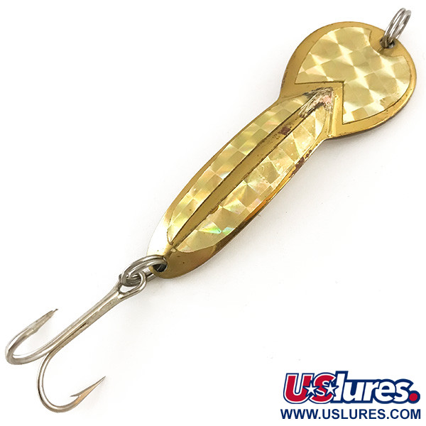 Vintage   Loco 3 Glen Evans, 3/5oz Gold fishing spoon #4813