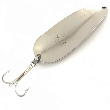 Vintage Other Otto’s Ace Baits #5, 3/5oz Hammered Nickel fishing spoon #4817