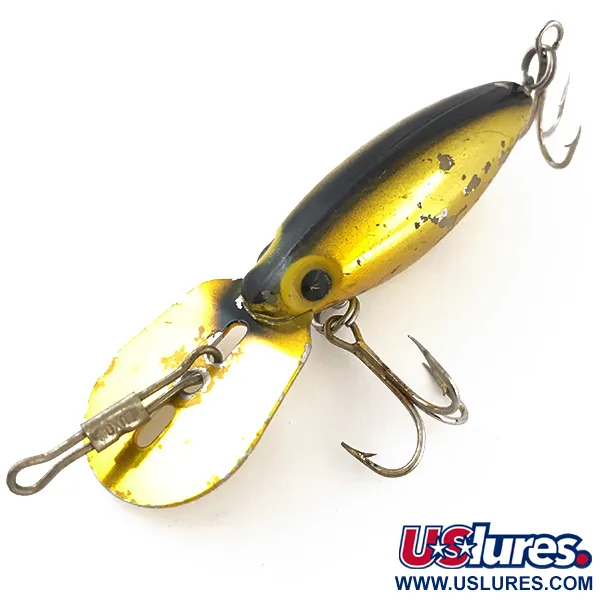 Vintage Storm Hot N'Tot Thin Fin, 1/4oz Gold fishing lure #4821