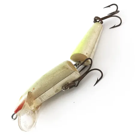 Vintage Rapala Jointed J-9, 1/4oz Yellow fishing lure #4822