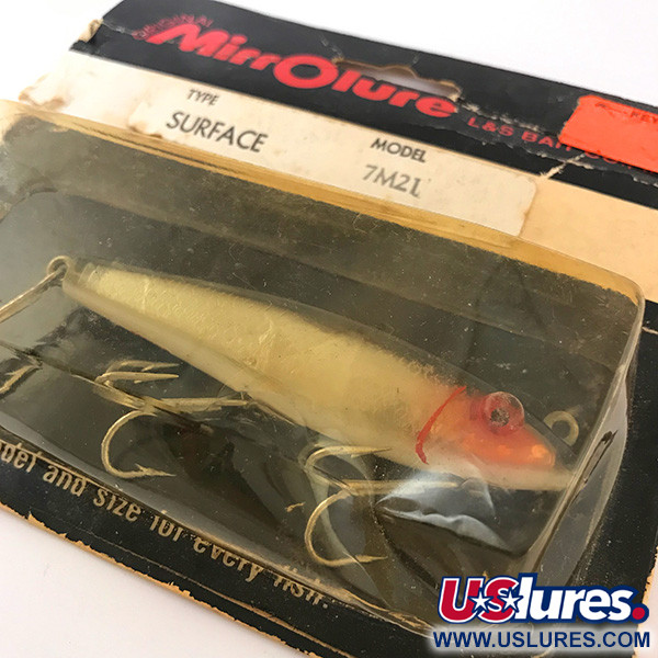  L&S Bait Mirro lure MirrOlure, 2/5oz Silver / Red fishing lure #4824