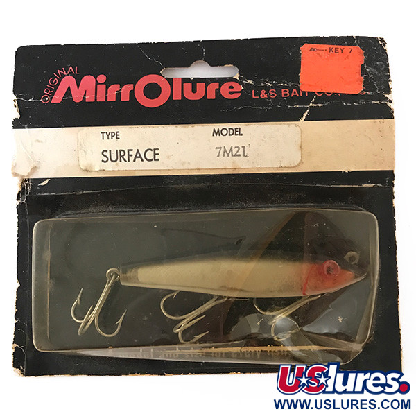  L&S Bait Mirro lure MirrOlure, 2/5oz Silver / Red fishing lure #4824