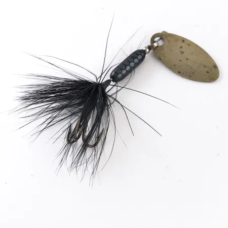 Vintage Yakima Bait Worden’s Original Rooster Tail 1, 3/32oz Brass spinning lure #4829
