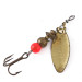 Vintage   Mepps Aglia Long 0, 3/32oz Brass spinning lure #4833