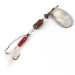 Vintage   Mepps Aglia 3 Dressed, 1/4oz Red / White / Silver spinning lure #4836