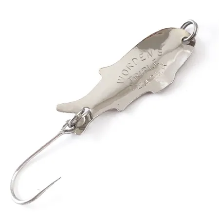 Vintage Yakima Bait Worden's Tripple Teaser, 1/16oz Hammered Nickel fishing spoon #4838