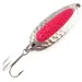 Vintage   Blue Fox Pixee UV, 1/4oz Hammered Nickel / Pink fishing spoon #4841