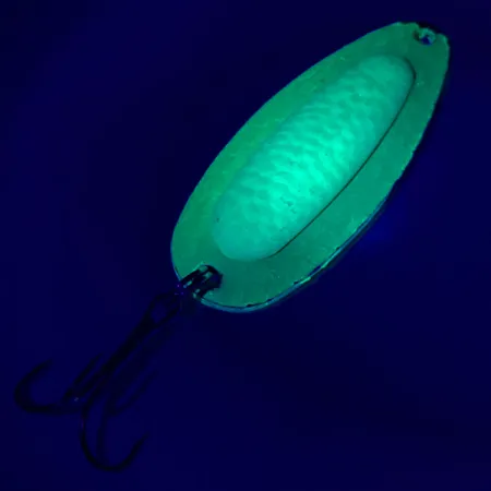 Vintage Blue Fox Pixee UV, 1/2oz Green Gold / Yellow fishing spoon #4842