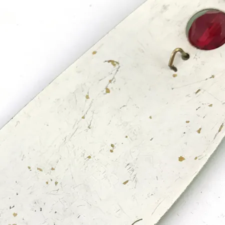 Vintage Eppinger Red Eye Evil Eye, 3/4oz Fluorescent Yellow / Green / White fishing spoon #4848