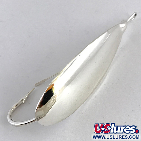  Weedless Johnson Silver Minnow, 1/2oz Silver fishing spoon #4851
