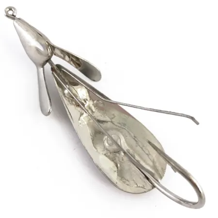 Vintage Johnnie O'Neil Weed Wing 3 Jonny ONeils, 1/2oz Nickel fishing spoon #4854