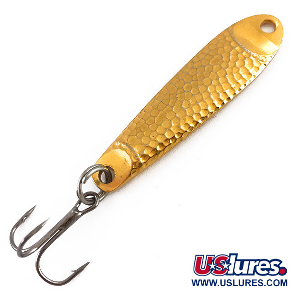 Vintage  Other Jig Lure, 1/4oz Hammered Gold fishing spoon #4855