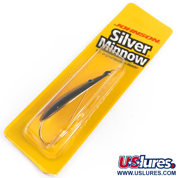   Weedless Johnson Silver Minnow, 1/2oz Red / Black / Gold fishing spoon #4907