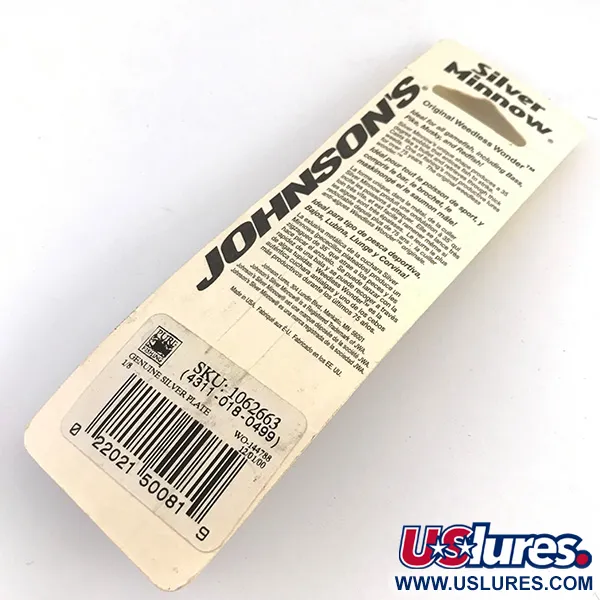 Weedless Johnson Silver Minnow