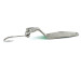 Vintage  Shasta Tackle Humdinger, 2/5oz Nickel / Green Glitter fishing spoon #4871