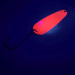 Vintage  Dick Nite Spoons Dick Nite #2, 1/16oz White Pearl / Red UV Glow in UV light, Fluorescent fishing spoon #4874