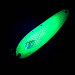 Vintage  Eppinger Dardevle Cop-E-Cat 7400 UV, 1/2oz Yellow / Green / Nickel UV Glow in UV light, Fluorescent fishing spoon #4877