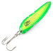 Vintage  Eppinger Dardevle Cop-E-Cat 7400 UV, 1/2oz Yellow / Green / Nickel UV Glow in UV light, Fluorescent fishing spoon #4877