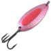 Vintage   Blue Fox Pixee UV , 3/4oz Hammered Pink Metallic / Red fishing spoon #4879