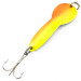 Vintage  Acme Dazzler #3, 3/5oz Yellow / Orange / Nickel fishing spoon #4885