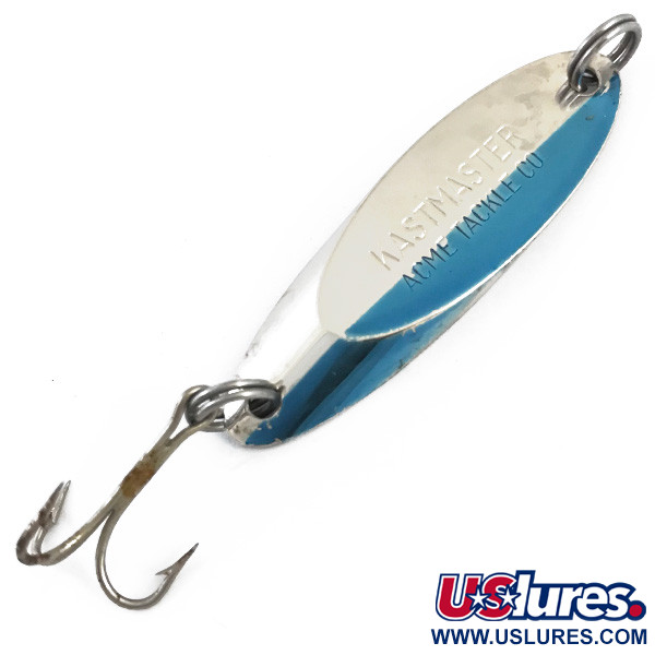 Vintage  Acme Kastmaster , 1/4oz Nickel / Blue fishing spoon #4899