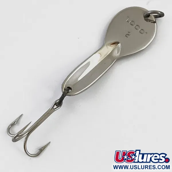 Vintage   Loco 2 Glen Evans, 1/4oz Nickel / Hologram fishing spoon #5000