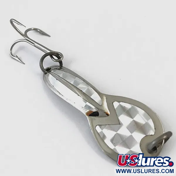 Vintage   Loco 2 Glen Evans, 1/4oz Nickel / Hologram fishing spoon #5000