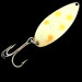 Vintage   Acme Little Cleo Glow, 3/4oz White / Pink / Nickel fishing spoon #4908