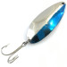 Vintage  Seneca Little Cleo (Hula Girl), 1/2oz Nickel / Blue fishing spoon #4913