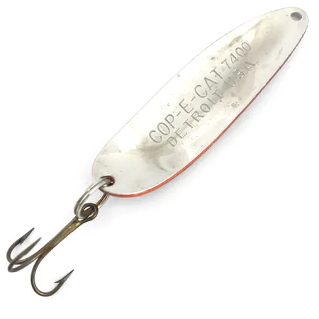 Vintage Eppinger Dardevle Cop-E-Cat 7400, 1/2oz Red / Black / Nickel fishing spoon #4917