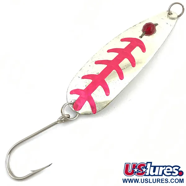 Vintage  Eppinger Red Eye Evil Eye, 1/3oz Silver / Red Eye fishing spoon #4918