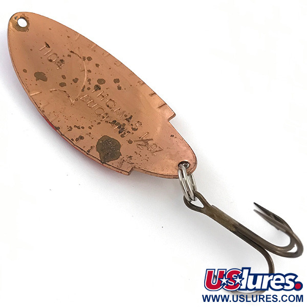 Vintage   Thomas Buoyant, 1/2oz Copper fishing spoon #4930