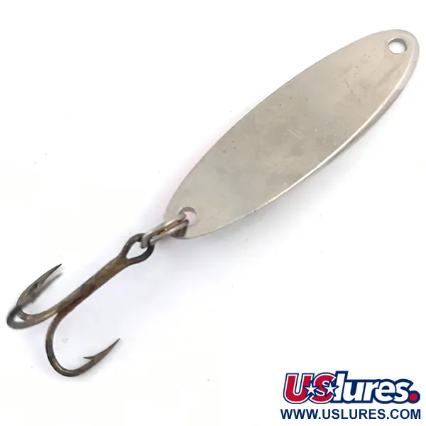 Vintage  Acme Kastmaster , 1/4oz Nickel / Orange fishing spoon #4935