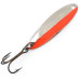 Vintage  Acme Kastmaster , 1/4oz Nickel / Orange fishing spoon #4935