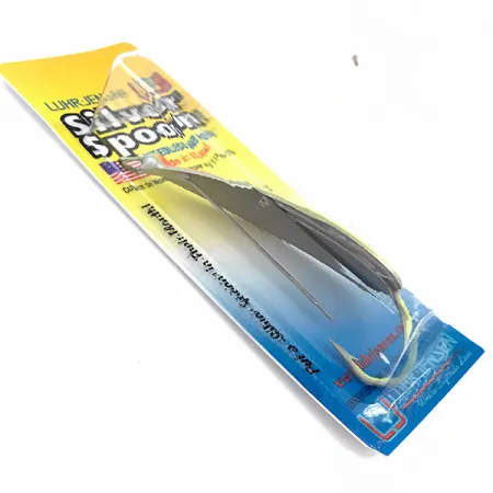 Luhr Jensen Silver Spoon UV , 3/4oz Fire Tiger UV fishing spoon #20206